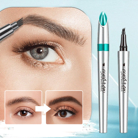 (🔥Køb 1 Få 1 gratis)3D Vandtæt Microblading Eyebrow Pencil 4 Fork Tip Tattoo Pen