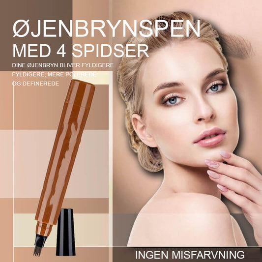 Øjenbrynspen med 4 spidser